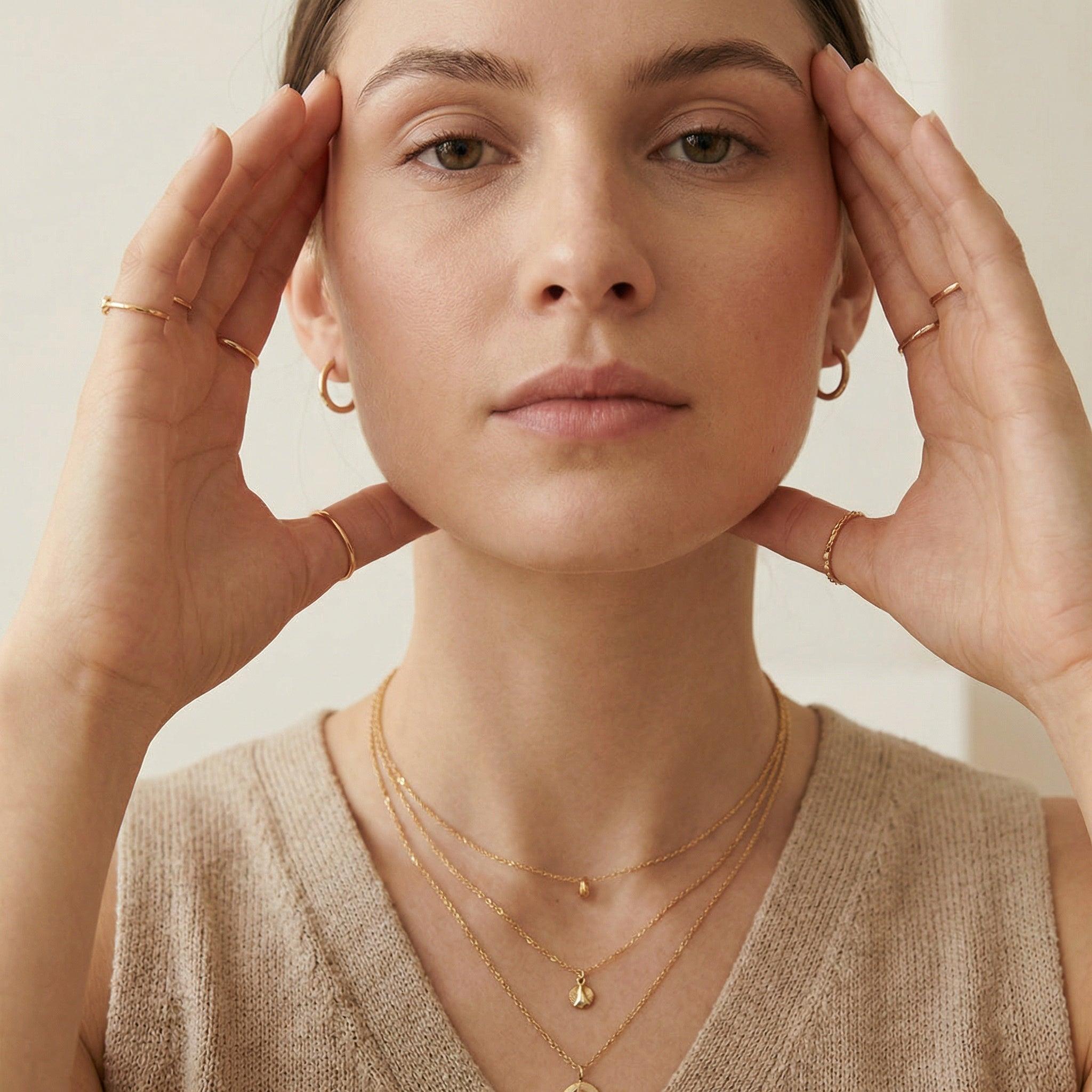 Minimal everyday gold plated jewellery for women